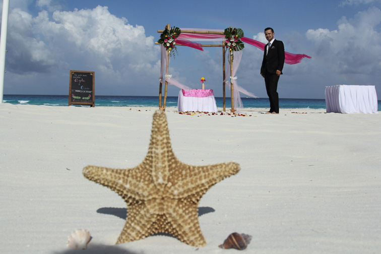 Boda en la playa Cancun